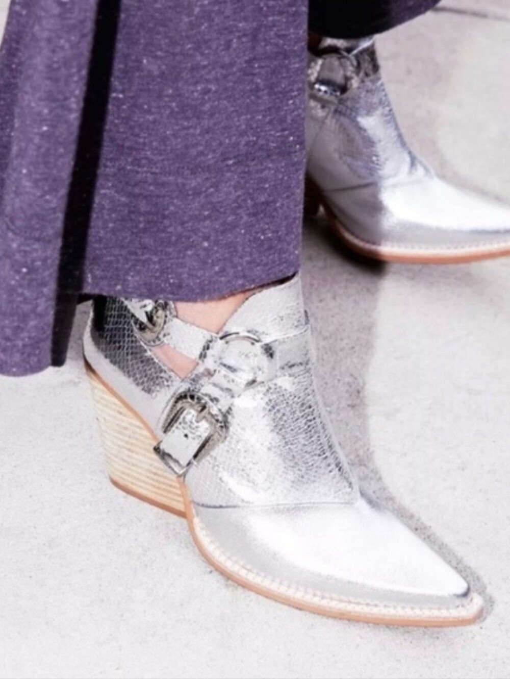 Jeffrey Campbell Booties - Silver